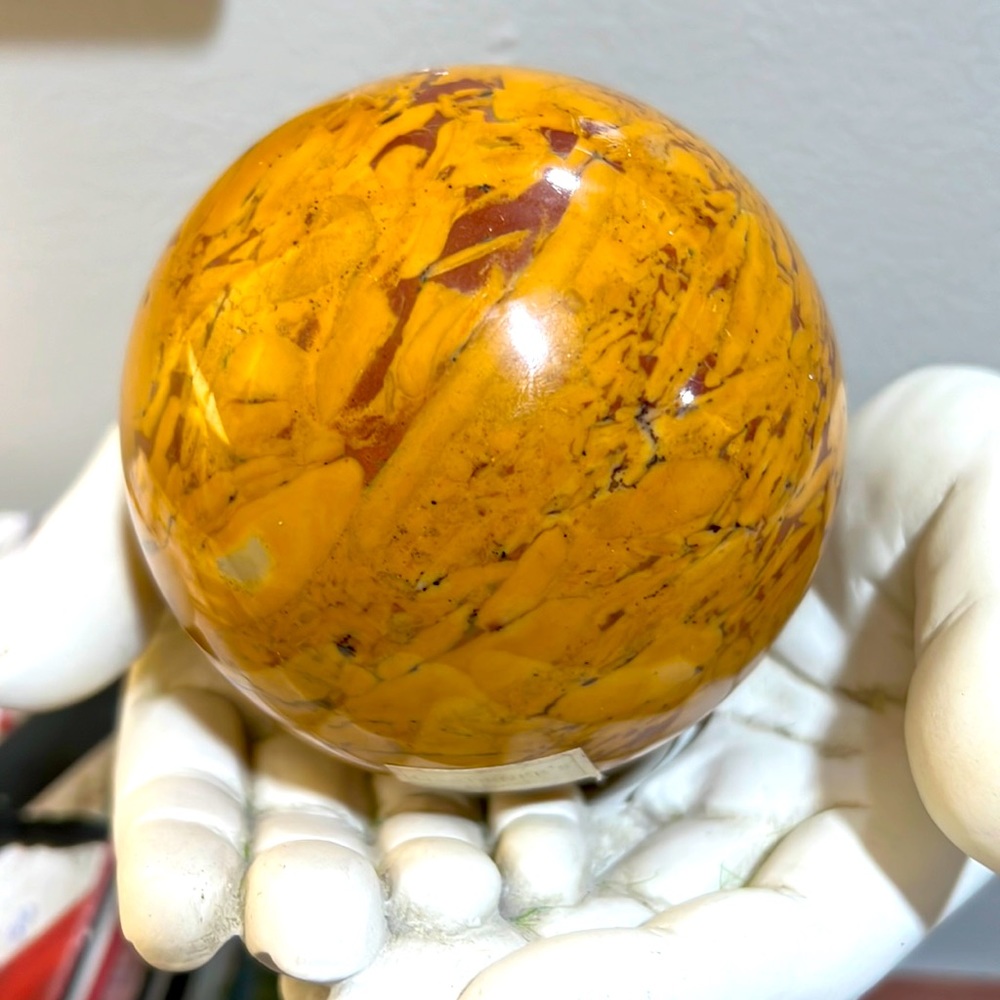 Natural mookaite jasper Sphere Quartz Crystal Ball